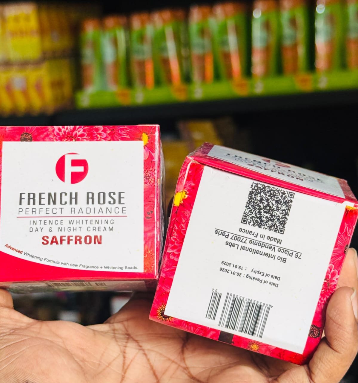 French rose original saffron cream